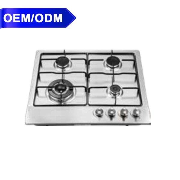 4 Burner Gas Cooktop Featuring Compact Design and Performance Perfect for Small Scale Food Businesses and Kitchens