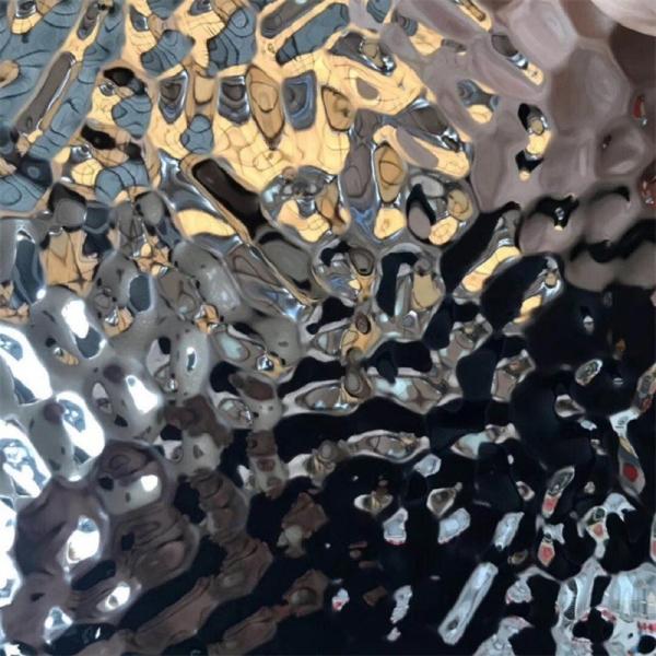 Decoración de paredes Hoja de acero inoxidable de patrón de ondulación de agua espesor 0,3 - 3,0 mm Hoja SS