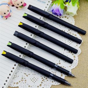 Gel pen,Promotional gel-ink pen with cap,black rubber gel-ink pen,