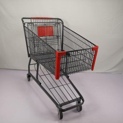 Customizable 125L Grocery Shopping Trolley Q195 Steel Large Shopping Cart