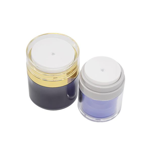 15g/30g/50g Customized Color And Logo Press Down Airless Cream Jar Skin Care Packaging UKC42