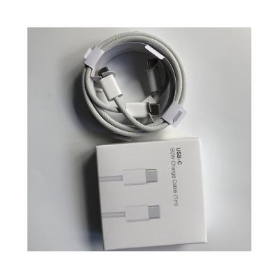 60W PD Cables for iPhone 15 Fast Charging 1m 3FT USB C to Type C Braided Cable Apple Charging Cords Quick iPhone Charger