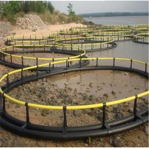 PE Bracket Square Floating Fish Cage Excellent Flexibility Hygienic Safety