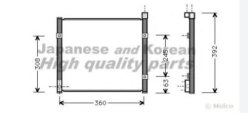 Aluminium Radiator for Toyata Hiace2tr Engine Radiator Water Tank Radiator 16400-75470 75471