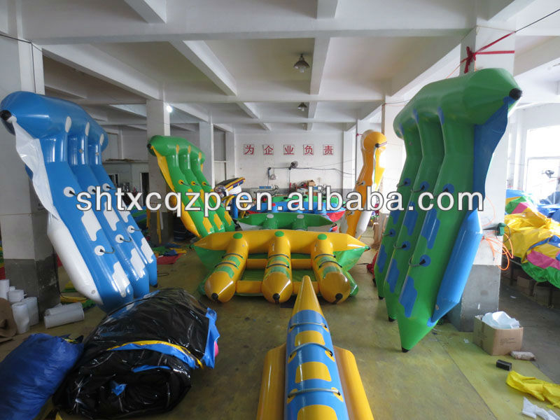 Shanghai Wholesale Custom Water Sport Inflatable Flying Fish Towable Boat for Sale