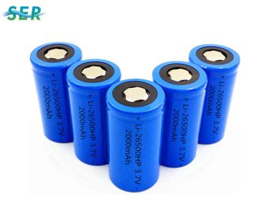 ICR26500 3,7 taxa alta 10C da descarga de Ion Battery 26500 do lítio do volt 2000mAh