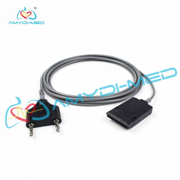 Soft Silicone Bipolar Cable 3000MM Length Reusable Electrosurgical ESU Cable