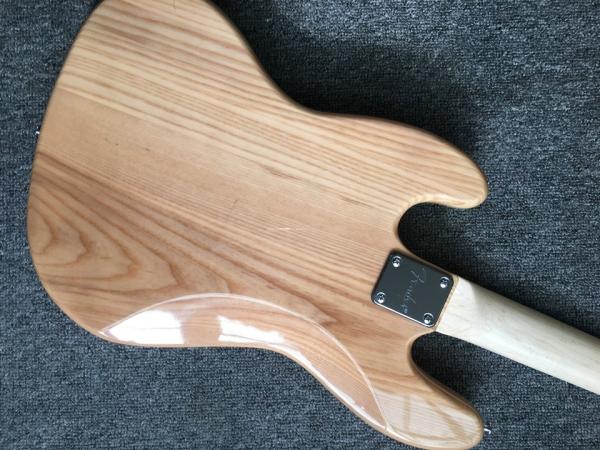 Custom 4 strings fanned fret electric bass ash body maple neck 33-35' passive pick up