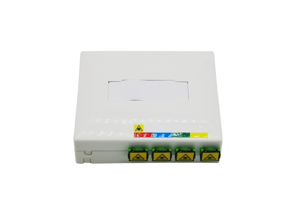 Fiber Optic Pre-Terminated Outlet Kit PTO 4Ports For Indoor DIN Rail