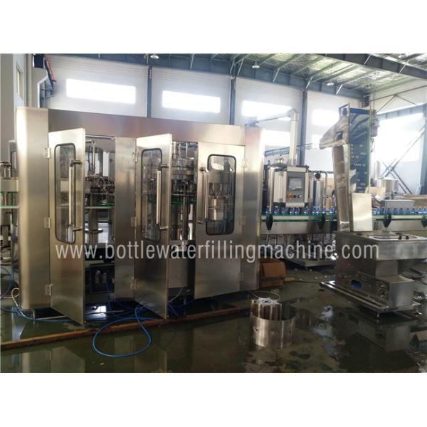 Ss Carbonated Water Production Plant / Fizzy Drink , Isobaric Water Filling Machine