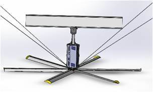 7.3M	24 потолочного вентилятора Hvls ноги надземных слишком больших