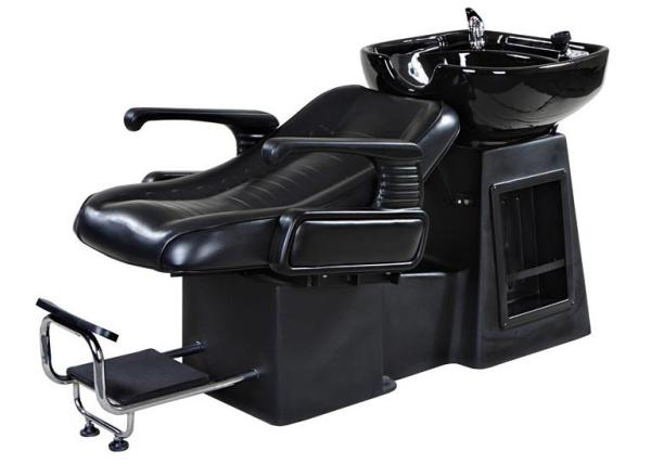 Traditional Backwash Reclining Shampoo Chair With Footrest , Salon Shampoo Units
