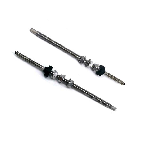 Roof Solar Panel Stainless Steel 304 316 Hanger Bolts With Flange Nut