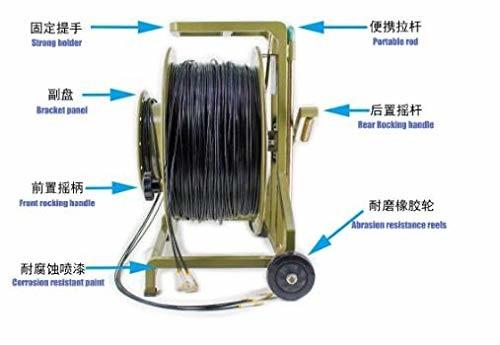 Cabo tático blindado da fibra de um Kevlar de 500 pés com conectores de aço inoxidável
