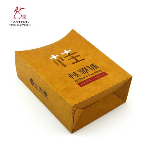 Cartão reciclado petisco que empacota, caixas de cartão 350gsm do alimento de Kraft