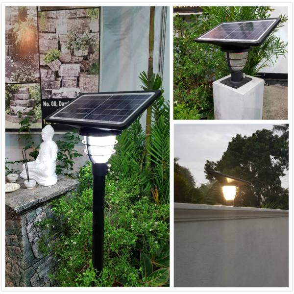 High Lumen Solar LED Garden Lights 3000-6000K For Pole Wall Pillar Installation