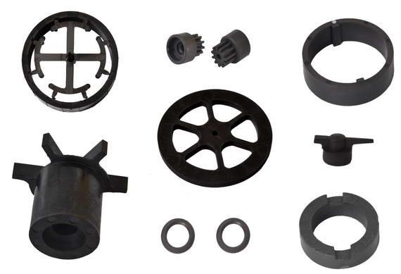 Plastic Injection Bonded Ceramic Ferrite Magnets High Efficiency On Injection Moulding