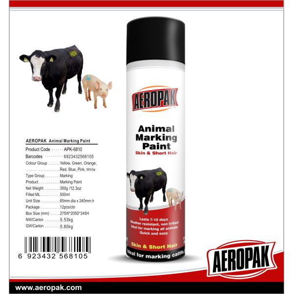 Теплостойкая животная краска маркировки водоустойчивая с зелеными/фиолетовыми цветами чернил