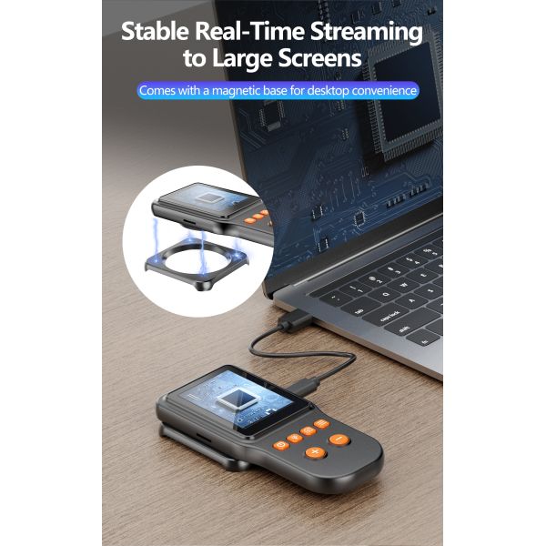 High-Power Handheld Pocket LED Digital Square Screen Magnifier