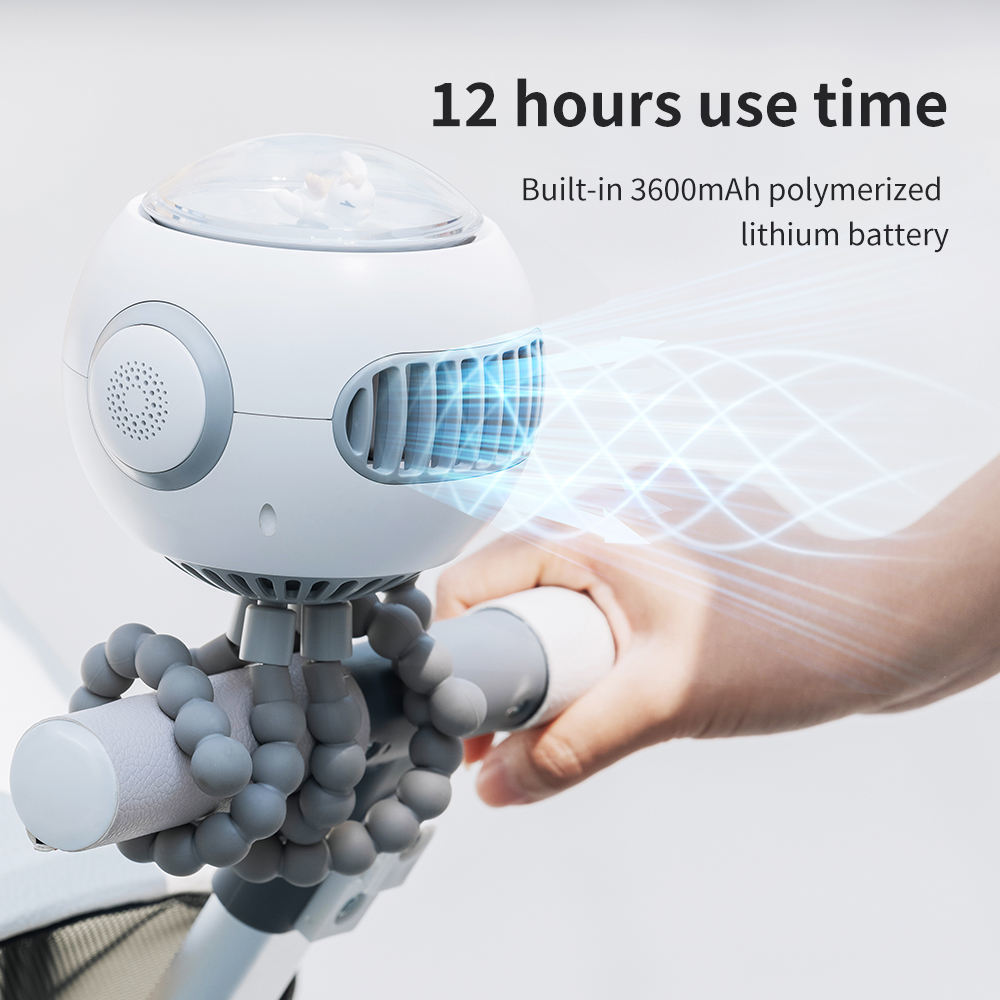 Flexible Adjustable Desktop Baby Clip Fan Mini Portable Rechargeable Usb Hand Held Octopus Fan Wholesale Stroller Baby Fan