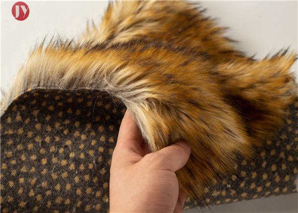 Animal Jacquard Extra Long Pile Faux Fur Fabric Raccoon Upholstery Sewing Crafts Fiber