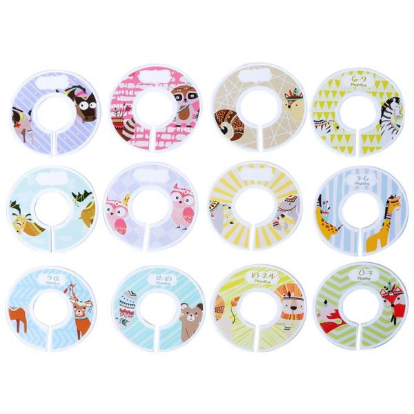 Custom Baby Closet Dividers- Wood Toddler Nursery Closet Dividers , Clothes Organizers for Newborn Gift
