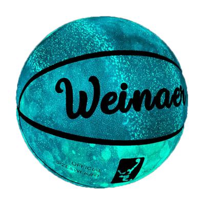 Nightlight Basketball Size 7 Hygroscopic Luminous Basketball Ball Night Game Streetball