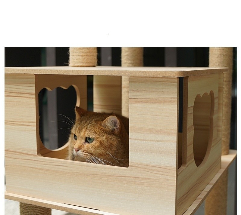 Sisal Cat Scratching Post Multi-Layer Cat Jumping Platform and Low Energy Consumption