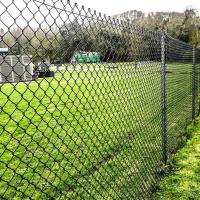 2.4m 3m Hauteur 10m 20m Chaîne enroulée de liaison de clôture avec poudre de poste revêtue