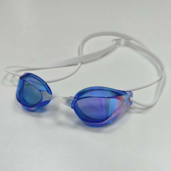 OEM Anti-Fog Anti-UV Black Swimming Goggle with Surf Ear Plugs Support Custom Sample PC Frame Anti-Reflective Lenses for Adults