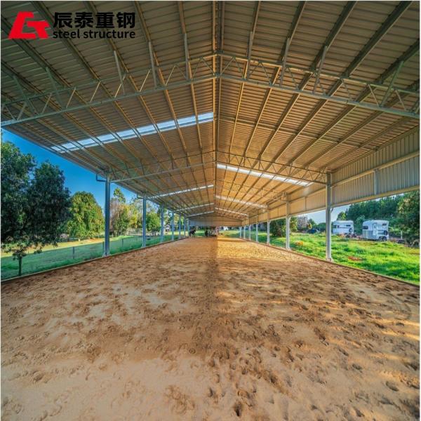 Prefab Steel H-Beam Horse Farm Building Custom Design