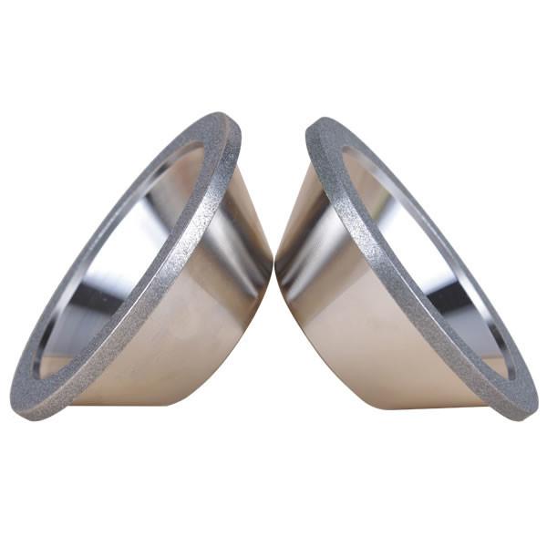 High Efficiency CBN Diamond Grinding Wheels 12C9 Shape For Carbide - Tipped Tools