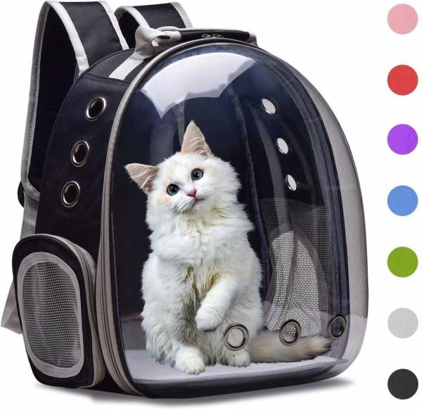 Transparent Capsule Pet Bag Carrier Luggage Case Transparent Trolley Case With Trolley Wheels