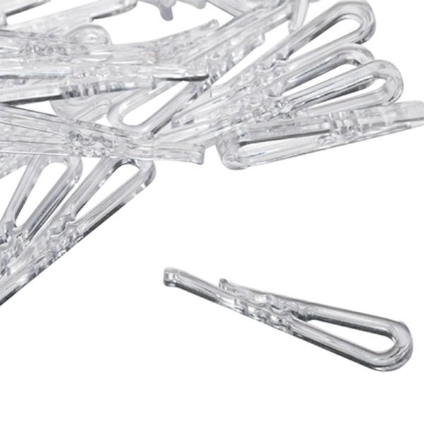Clear Plastic Shirt Packing Clips for Clothing
