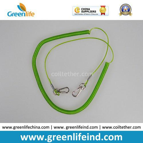 Light Green Retractable Fishing Tool Tether Lanyard for Fishing Rod