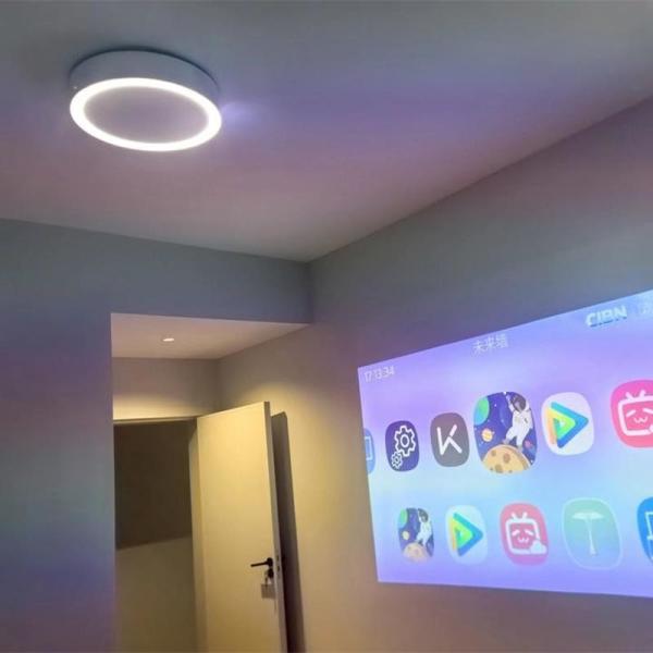 3000LX Lighting Brightness Smart Laser Projector with Short-throw Front Projection and Dual 20W DSP Digital Amplifier