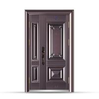 Anti Theft Waterproof Aluminum Entrance Door 90mm Leaf Thickness