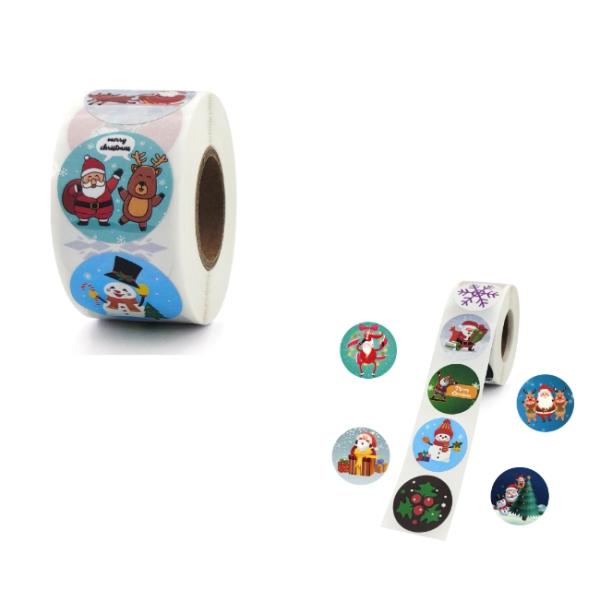 Подарок рождества клея ISO9001 Eco дружелюбный горячий маркирует изготовленные на заказ бумажные стикеры 8*6*8cm