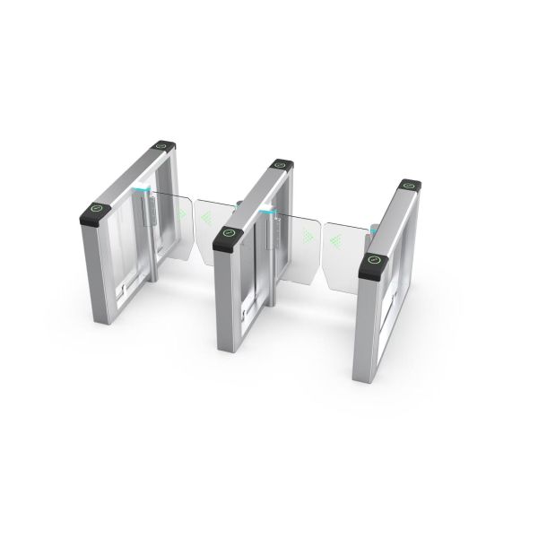 Anti Tailgating Flap Gate Barrier , Speed Gate Turnstile For Gym Office Building Attendance