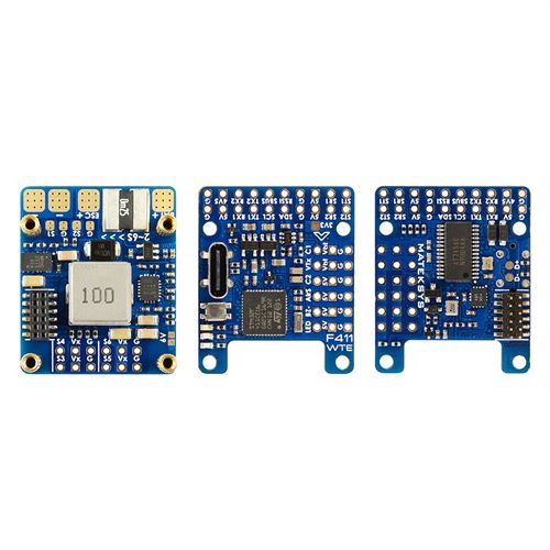 Matek F411-Wte Flight Controller F Wte Osd 2~6s Inav Barometer for Racing Drone Flywing Airplane