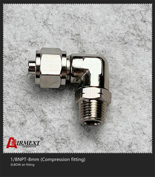 1/8NPT-8mm Straight Air Fitting Elbow Stainless Steel Compression Fittings
