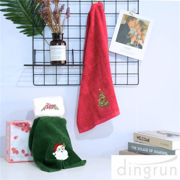 Christmas Hand Towels 100%  Cotton Bathroom Kitchen Towels for Drying Cleaning Cooking