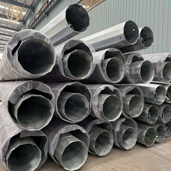 Factory Price 6m to 20m Electrical Steel Power Pole | High Tension Electric Wire Pole | ASTM Standard Galvanized Transmission Pole