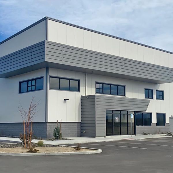 Q355 Steel Large Span Color Customized Modern Design Prefab Steel Structure Warehouse With Office