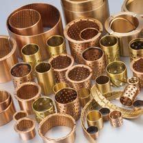 CuSn8 Self Lubricating Plain Bearing , Metric Flanged Sleeve Bearing VSB-22