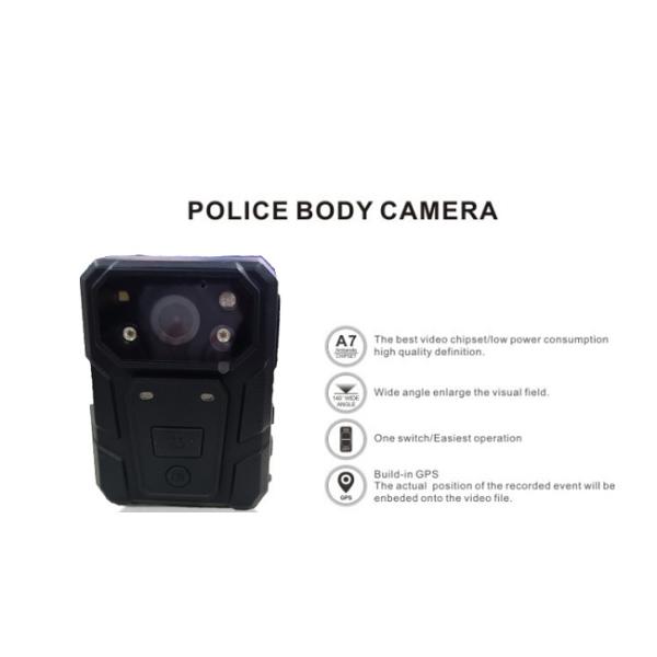 2304X1296 Ambarella A7L50 Portable Body Camera 3200mAH