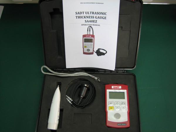 Calibre de espessura ultrassônico portátil eco do pulso de 0.7mm - de 300mm com ponta de prova dupla