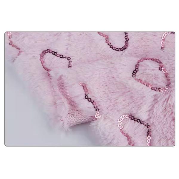 DDP China Supplier Wholesale Shine Poly Embroidered Sequin Fabric Manufacturer Fleece Velvet Fabric