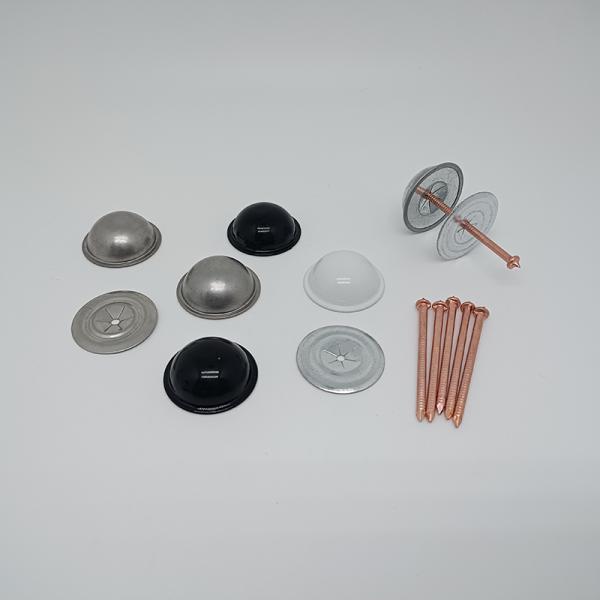 Polishing Dome Cap Washer with Aluminum or Stainless Steel Cap for Insulation Fixing