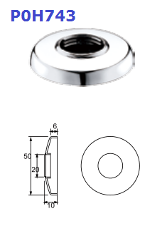 Plastic Adapter Covers ODM Toilet Hand Faucet Replacement Parts